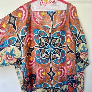 2X Johnny Was Silk Tunic